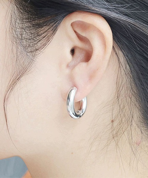 WARAIJOGO（ワライジョウゴ）の「【WARAIJOGO】EK121/ボリュームリングペアピアス/両耳用(NEZ)（ピアス（両耳用）・レディース・ブラック/ゴールド/シルバー・10/16/14/12）」の13枚目の写真