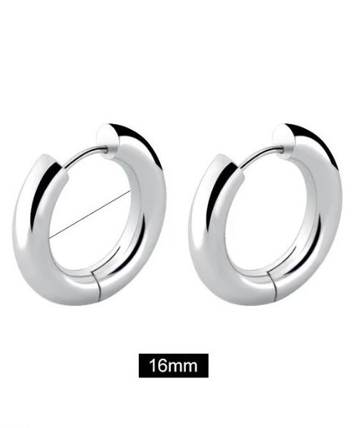 WARAIJOGO（ワライジョウゴ）の「【WARAIJOGO】EK121/ボリュームリングペアピアス/両耳用(NEZ)（ピアス（両耳用）・レディース・ブラック/ゴールド/シルバー・10/16/14/12）」の7枚目の写真