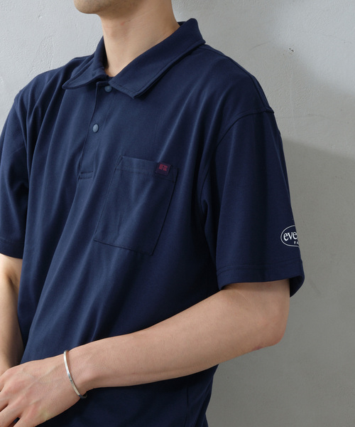 Russell Athletic（ラッセルアスレティック）の「RUSSEL ATHLETIC 別注 Ever Dry ポロシャツ（Tシャツ/カットソー・メンズ・ブラック/ホワイト/ベージュ系その他/ネイビー・MEDIUM/LARGE）」の4枚目の写真