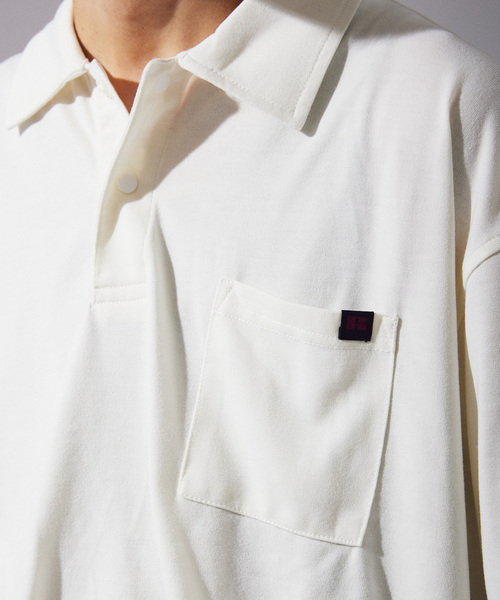 Russell Athletic（ラッセルアスレティック）の「RUSSEL ATHLETIC 別注 Ever Dry ポロシャツ（Tシャツ/カットソー・メンズ・ブラック/ホワイト/ベージュ系その他/ネイビー・MEDIUM/LARGE）」の5枚目の写真