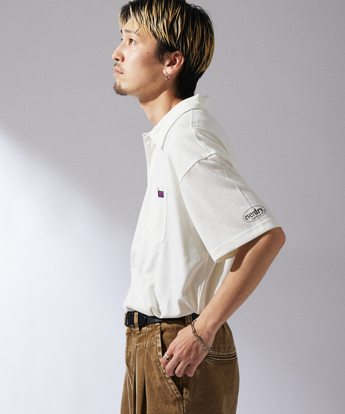 Russell Athletic（ラッセルアスレティック）の「RUSSEL ATHLETIC 別注 Ever Dry ポロシャツ（Tシャツ/カットソー・メンズ・ブラック/ホワイト/ベージュ系その他/ネイビー・MEDIUM/LARGE）」の6枚目の写真