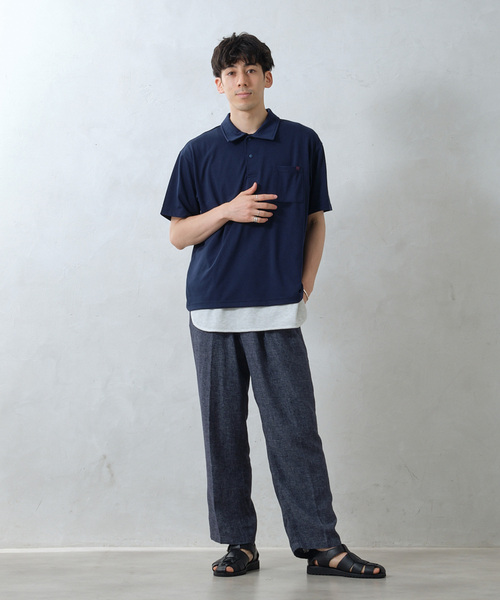 Russell Athletic（ラッセルアスレティック）の「RUSSEL ATHLETIC 別注 Ever Dry ポロシャツ（Tシャツ/カットソー・メンズ・ブラック/ホワイト/ベージュ系その他/ネイビー・MEDIUM/LARGE）」の17枚目の写真