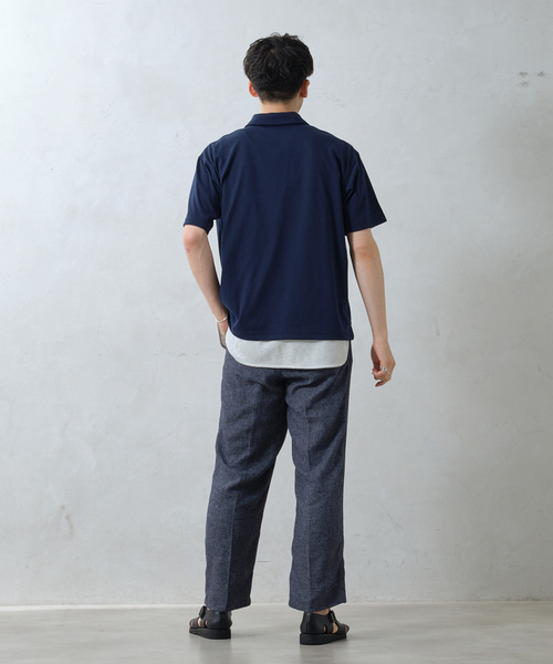 Russell Athletic（ラッセルアスレティック）の「RUSSEL ATHLETIC 別注 Ever Dry ポロシャツ（Tシャツ/カットソー・メンズ・ブラック/ホワイト/ベージュ系その他/ネイビー・MEDIUM/LARGE）」の19枚目の写真