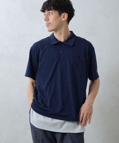 Russell Athletic（ラッセルアスレティック）の「RUSSEL ATHLETIC 別注 Ever Dry ポロシャツ（Tシャツ/カットソー・メンズ・ブラック/ホワイト/ベージュ系その他/ネイビー・MEDIUM/LARGE）」の20枚目の写真