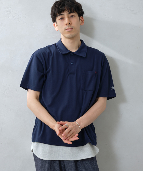 Russell Athletic（ラッセルアスレティック）の「RUSSEL ATHLETIC 別注 Ever Dry ポロシャツ（Tシャツ/カットソー・メンズ・ブラック/ホワイト/ベージュ系その他/ネイビー・MEDIUM/LARGE）」の22枚目の写真