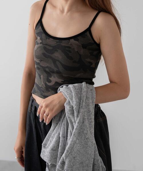 dispark（ディスパーク）の「DISPARK/カモフラージュキャミソール（キャミソール・レディース・グレー/カーキ・FREE）」の12枚目の写真