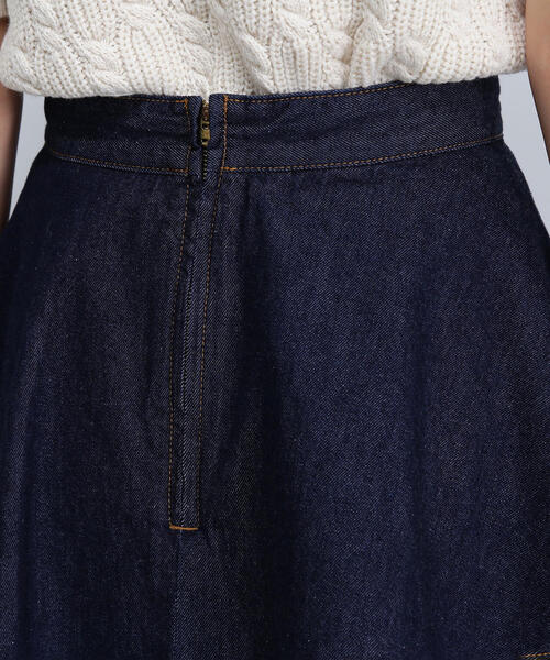 NATURAL BEAUTY BASIC（ナチュラルビューティーベーシック）の「◇ティアードデニムスカート（デニムスカート・レディース・ネイビー・SMALL/MEDIUM）」の12枚目の写真