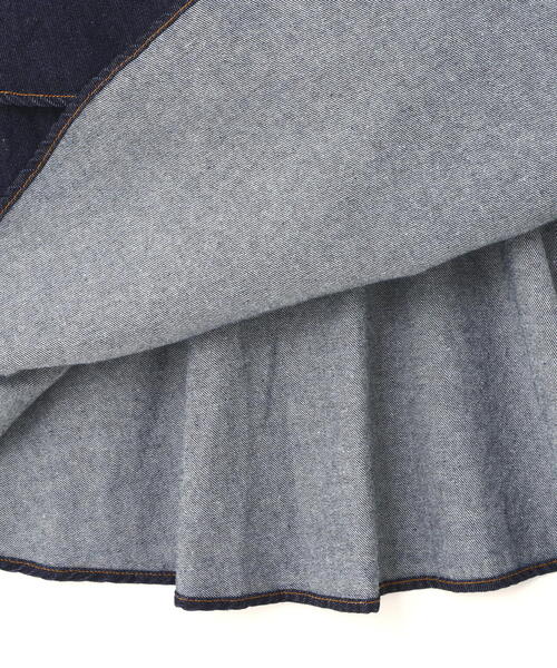 NATURAL BEAUTY BASIC（ナチュラルビューティーベーシック）の「◇ティアードデニムスカート（デニムスカート・レディース・ネイビー・SMALL/MEDIUM）」の14枚目の写真