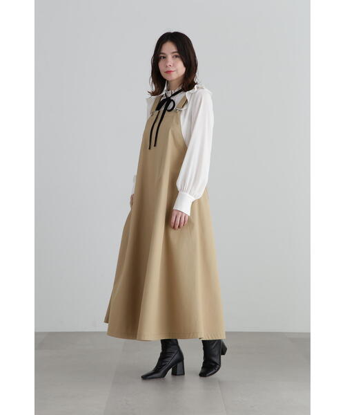 JILL STUART（ジルスチュアート）の「◆Ａラインサロペットワンピース（ワンピース・レディース・ベージュ・4/2）」の5枚目の写真