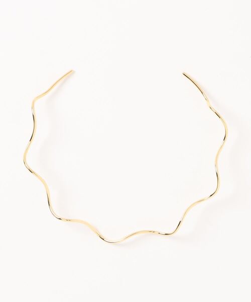 tone（トーン）の「【ECRu.】ウェーブライン チョーカー（チョーカー・レディース・ゴールド/シルバー・FREE）」の5枚目の写真