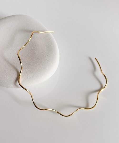 tone（トーン）の「【ECRu.】ウェーブライン チョーカー（チョーカー・レディース・ゴールド/シルバー・FREE）」の7枚目の写真