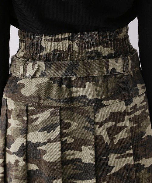 カモフラプリーツスカート（スカート）｜repipi armario（レピピ