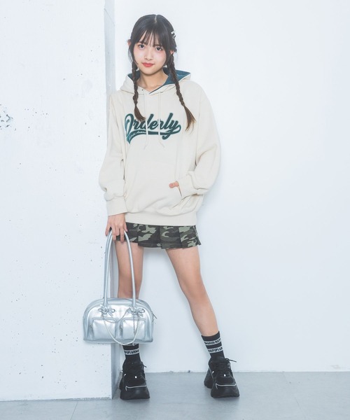 マークアンドロナ♡カモフラスカート♡グレー MARK&LONA 【超美品】マークアンドロナ ダウンスカート グレー 一部