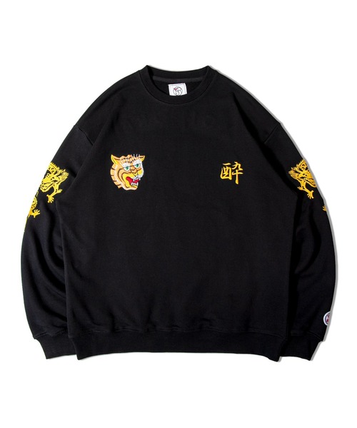 JACKROSE(ジャックローズ)の「YOIDORE/酔いどれ スーベニア クルーネック(スウェット・メンズ・ホワイト/ブラック・M/L/XL)」の4枚目の写真