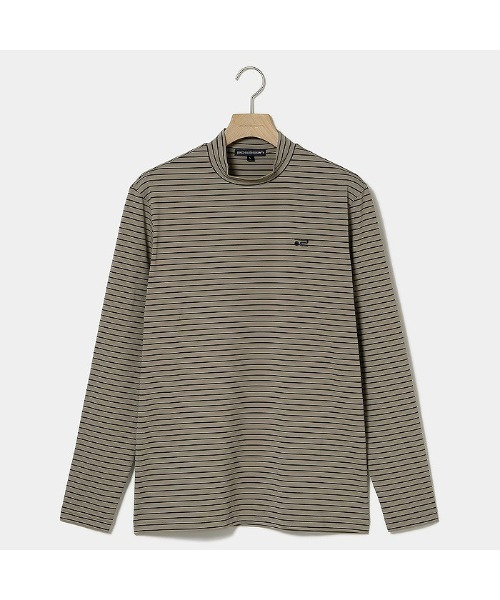 ROSASEN(ロサーセン)の「【Rosasen/GOLF】ベア天ボーダー長袖モックネック(Tシャツ/カットソー・メンズ・ネイビー/ホワイト/カーキ・50)」の3枚目の写真