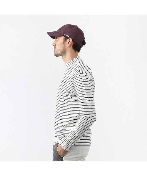 ROSASEN(ロサーセン)の「【Rosasen/GOLF】ベア天ボーダー長袖モックネック(Tシャツ/カットソー・メンズ・ネイビー/ホワイト/カーキ・50)」の4枚目の写真