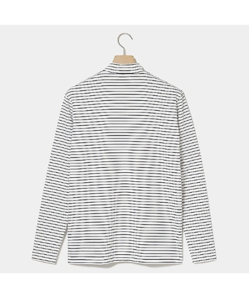ROSASEN(ロサーセン)の「【Rosasen/GOLF】ベア天ボーダー長袖モックネック(Tシャツ/カットソー・メンズ・ネイビー/ホワイト/カーキ・50)」の7枚目の写真