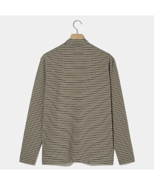 ROSASEN(ロサーセン)の「【Rosasen/GOLF】ベア天ボーダー長袖モックネック(Tシャツ/カットソー・メンズ・ネイビー/ホワイト/カーキ・50)」の9枚目の写真