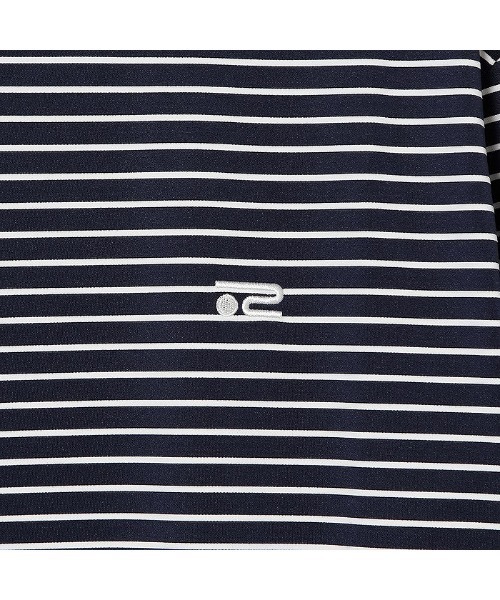ROSASEN(ロサーセン)の「【Rosasen/GOLF】ベア天ボーダー長袖モックネック(Tシャツ/カットソー・メンズ・ネイビー/ホワイト/カーキ・50)」の13枚目の写真