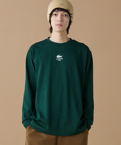 オーバーサイズ PARISロゴ ヘビーウェイト 長袖Tシャツ / ロンT（T