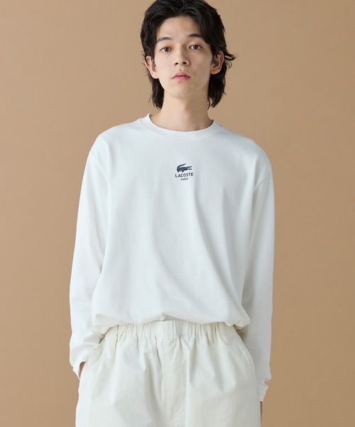 オーバーサイズ PARISロゴ ヘビーウェイト 長袖Tシャツ / ロンT（T