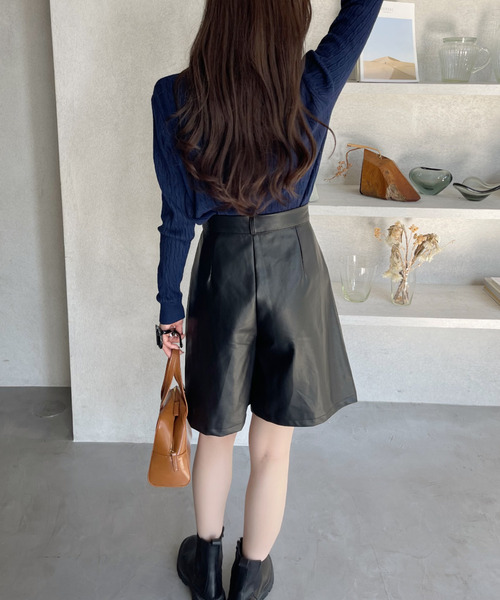 Ada.（エイダ）の「クルーネック コンパクト 長袖 ベーシック ケーブル ニット（ニット/セーター・レディース・ネイビー/ベージュ/グレー/アイボリー/ピンク/レッド/ブラック/ライトブルー・M/L）」の17枚目の写真