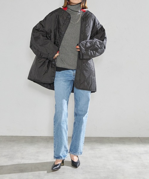 キルティング中綿ミディジャケット（ブルゾン）｜each（イーチ）の