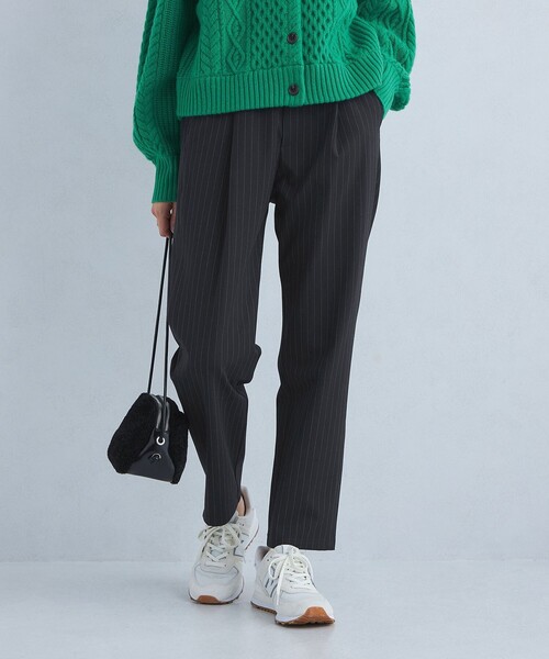 green label relaxing（グリーンレーベルリラクシング）の「［size SHORT/TALLあり］オルマイ ウラキモウ テーパード パンツ（その他パンツ・レディース・ブラック/ライトブルー/オフホワイト/ブラウン/モカ/その他1/ベージュ・SHORT/34/36/38/40/42/TALL/44）」の7枚目の写真