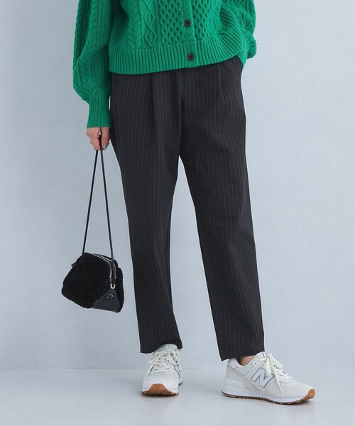 green label relaxing（グリーンレーベルリラクシング）の「［size SHORT/TALLあり］オルマイ ウラキモウ テーパード パンツ（その他パンツ・レディース・ブラック/ライトブルー/オフホワイト/ブラウン/モカ/その他1/ベージュ・SHORT/34/36/38/40/42/TALL/44）」の9枚目の写真