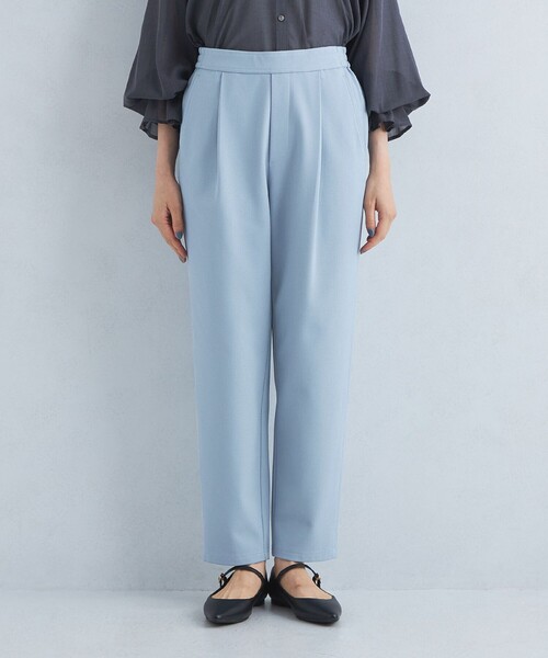 green label relaxing（グリーンレーベルリラクシング）の「［size SHORT/TALLあり］オルマイ ウラキモウ テーパード パンツ（その他パンツ・レディース・ブラック/ライトブルー/オフホワイト/ブラウン/モカ/その他1/ベージュ・SHORT/34/36/38/40/42/TALL/44）」の12枚目の写真