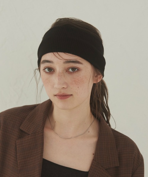 ANGIE（アンジー）の「リブヘアバンド（ヘアバンド・レディース・杢グレー/ブラック/アイボリー/ダークグレー/ブラウン・FREE）」の11枚目の写真