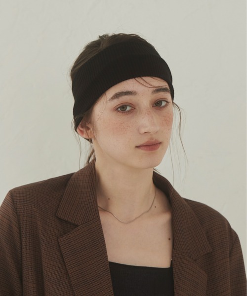 ANGIE（アンジー）の「リブヘアバンド（ヘアバンド・レディース・杢グレー/ブラック/アイボリー/ダークグレー/ブラウン・FREE）」の12枚目の写真