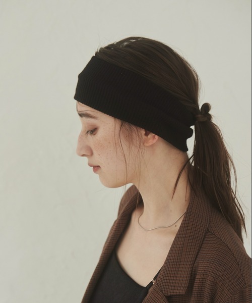 ANGIE（アンジー）の「リブヘアバンド（ヘアバンド・レディース・杢グレー/ブラック/アイボリー/ダークグレー/ブラウン・FREE）」の13枚目の写真