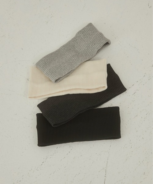 ANGIE（アンジー）の「リブヘアバンド（ヘアバンド・レディース・杢グレー/ブラック/アイボリー/ダークグレー/ブラウン・FREE）」の6枚目の写真