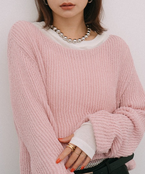 ルーズニットプルオーバー（ニット/セーター）｜HANNE（アン）の