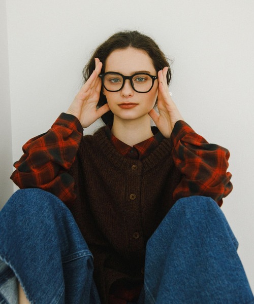 EKAL（エカル）の「バイアスオンブレチェックシャツ（シャツ/ブラウス・レディース・ブラック/レッド・ONE）」の19枚目の写真