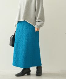 【WEB限定・小柄女性向け】フクレジャガードタイトスカート