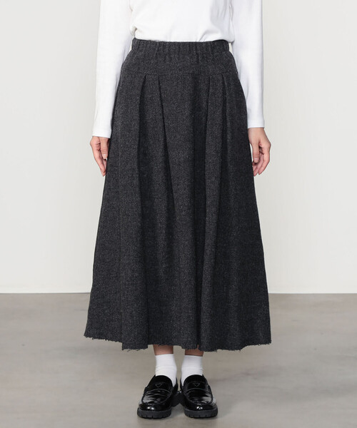 Bshop（ビショップ）の「elsa esturgie | ウール タックスカート WOMEN 
