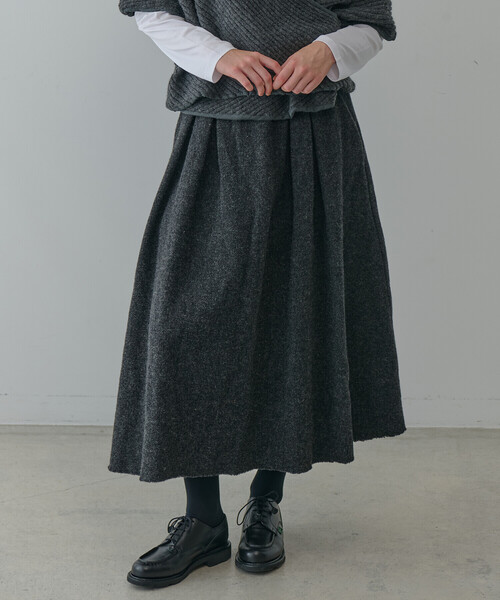 elsa esturgie | ウール タックスカート WOMEN（スカート）｜Bshop  