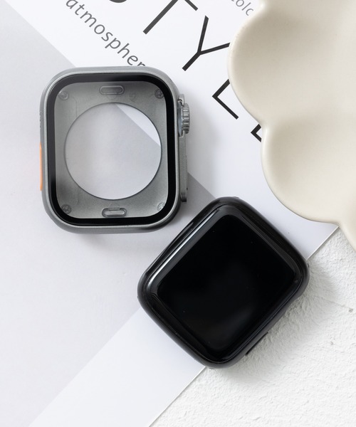 emonique(エモニーク)の「スマートウォッチケース Apple Watch ケース【41/45mm対応】(デジタル腕時計・レディース・ピンク/ホワイト/プラチナム/クリア/シルバー/グレー/ブラック・41/45)」の3枚目の写真