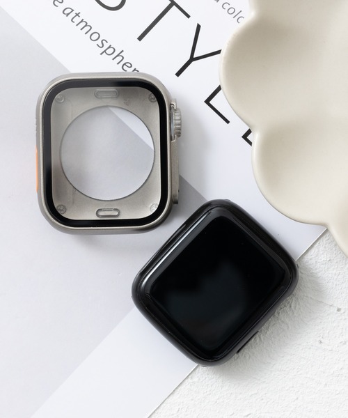 emonique(エモニーク)の「スマートウォッチケース Apple Watch ケース【41/45mm対応】(デジタル腕時計・レディース・ピンク/ホワイト/プラチナム/クリア/シルバー/グレー/ブラック・41/45)」の5枚目の写真