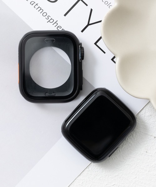 emonique(エモニーク)の「スマートウォッチケース Apple Watch ケース【41/45mm対応】(デジタル腕時計・レディース・ピンク/ホワイト/プラチナム/クリア/シルバー/グレー/ブラック・41/45)」の2枚目の写真