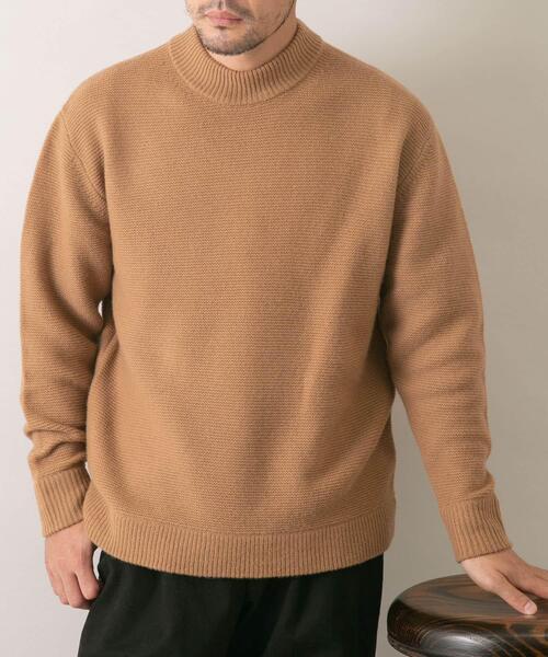 セール】『XLサイズあり』ハミルトンウールガーター編みモックネック