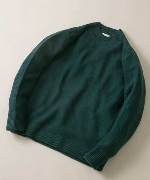 セール】『XLサイズあり』ハミルトンウールガーター編みモックネック