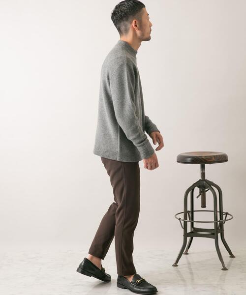 URBAN RESEARCH ROSSO MEN（アーバンリサーチロッソメン）の「『XLサイズあり』ハミルトンウールガーター編みモックネックプルオーバー（ニット/セーター・メンズ・ライトブラウン/グレー/ブラック/グレー系その他/グリーン・SMALL/MEDIUM/LARGE/X-LARGE）」の11枚目の写真