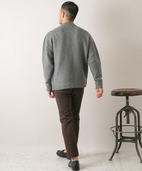 セール】『XLサイズあり』ハミルトンウールガーター編みモックネック