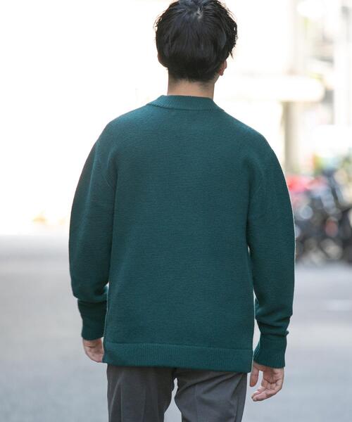 URBAN RESEARCH ROSSO MEN（アーバンリサーチロッソメン）の「『XLサイズあり』ハミルトンウールガーター編みモックネックプルオーバー（ニット/セーター・メンズ・ライトブラウン/グレー/ブラック/グレー系その他/グリーン・SMALL/MEDIUM/LARGE/X-LARGE）」の19枚目の写真