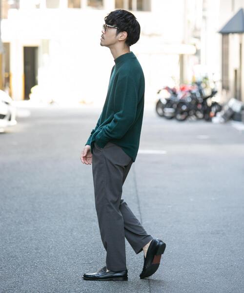 URBAN RESEARCH ROSSO MEN（アーバンリサーチロッソメン）の「『XLサイズあり』ハミルトンウールガーター編みモックネックプルオーバー（ニット/セーター・メンズ・ライトブラウン/グレー/ブラック/グレー系その他/グリーン・SMALL/MEDIUM/LARGE/X-LARGE）」の21枚目の写真