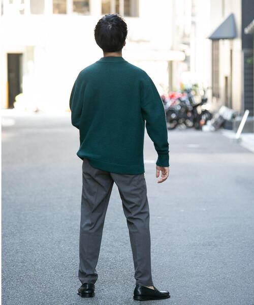 URBAN RESEARCH ROSSO MEN（アーバンリサーチロッソメン）の「『XLサイズあり』ハミルトンウールガーター編みモックネックプルオーバー（ニット/セーター・メンズ・ライトブラウン/グレー/ブラック/グレー系その他/グリーン・SMALL/MEDIUM/LARGE/X-LARGE）」の22枚目の写真