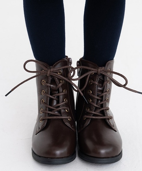 【セール】【POMPKINS/ポプキンズ】レースアップブーツ（19-21cm）（ブーツ）｜POMPKINS（ポプキンズ）